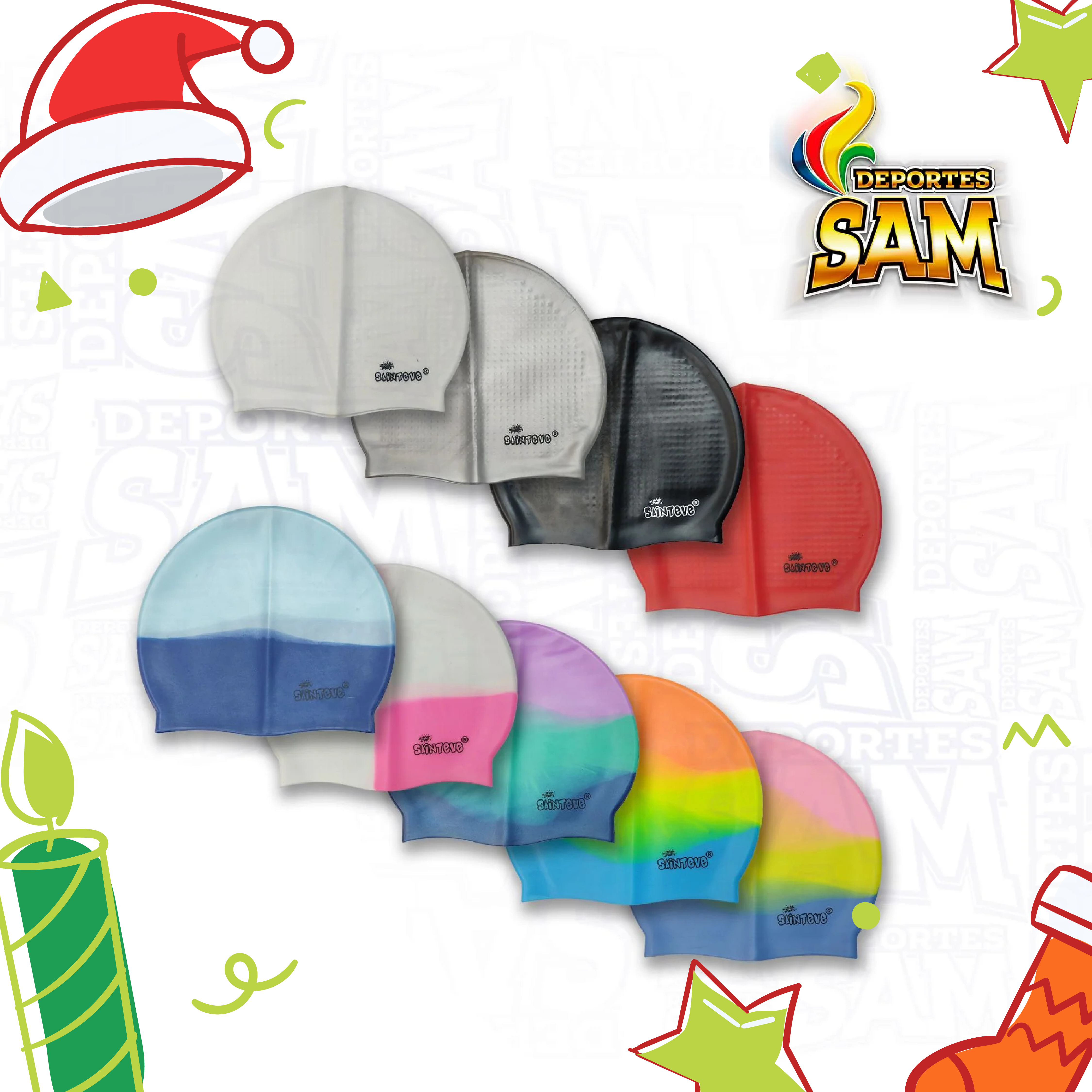 GORRO NATACION SAINTEVE SILICONA SWIM CAP