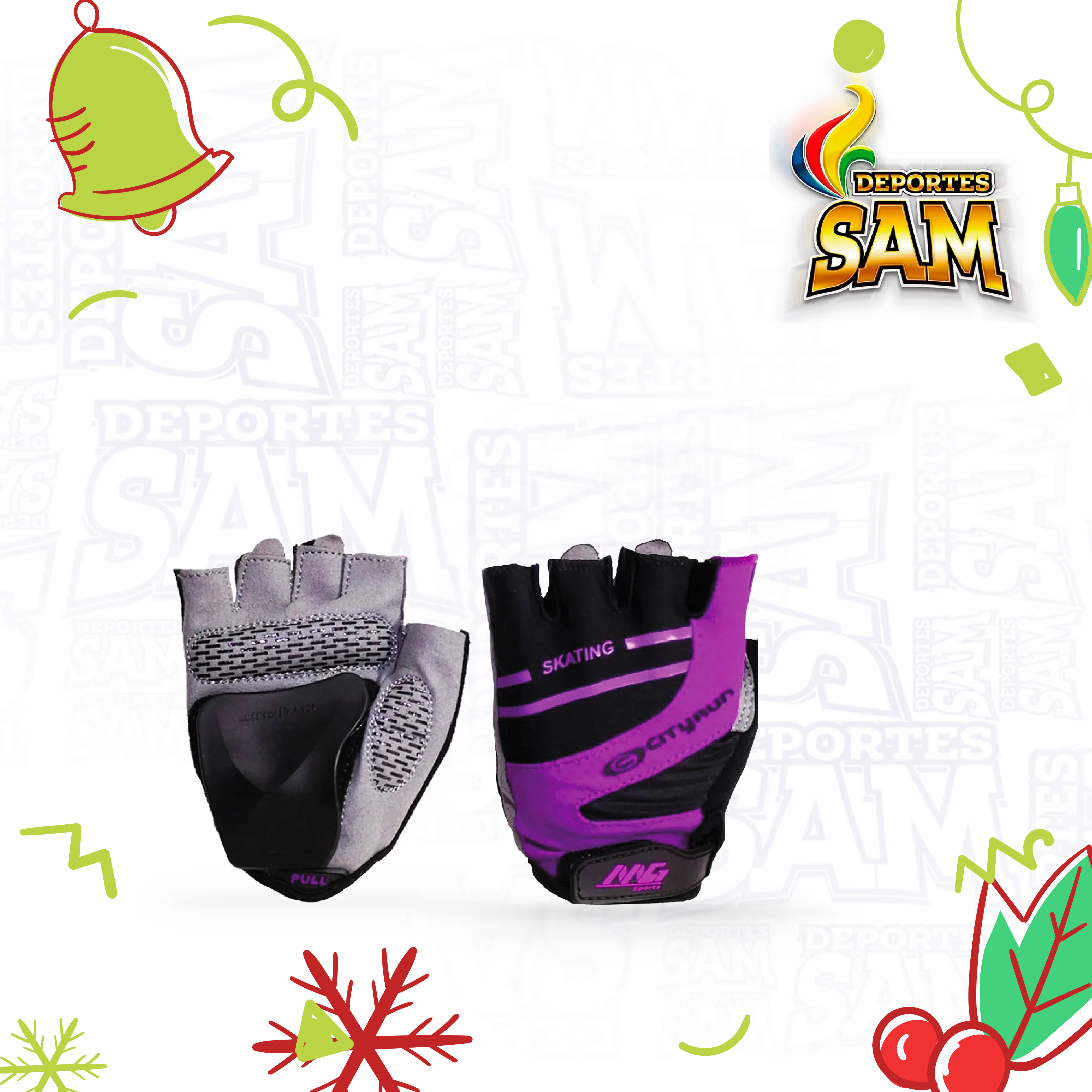 GUANTES PATINAJE MORADO CITYRUM FERULA