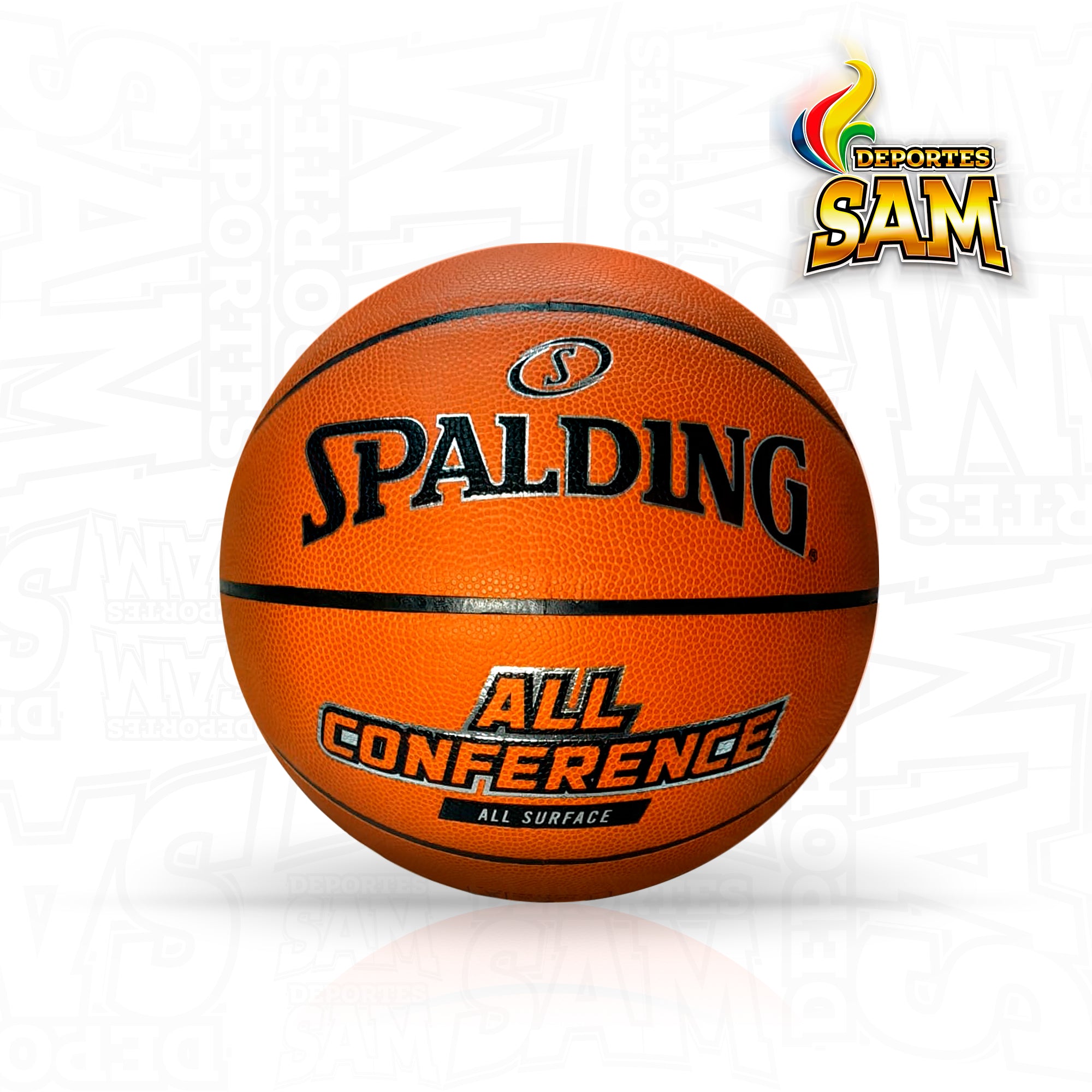 BALON BALONCESTO SPALDING  CUERO N.7 ALL COMNFERENCE