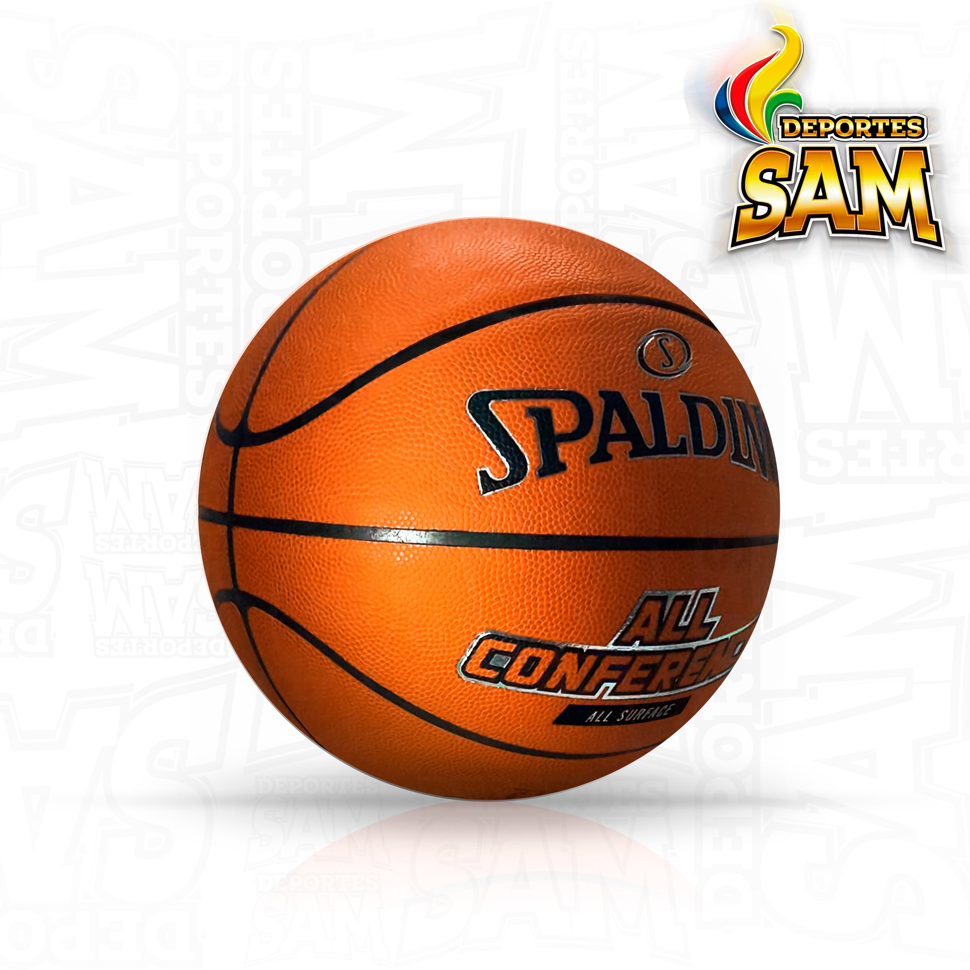 BALON BALONCESTO SPALDING  CUERO N.7 ALL COMNFERENCE