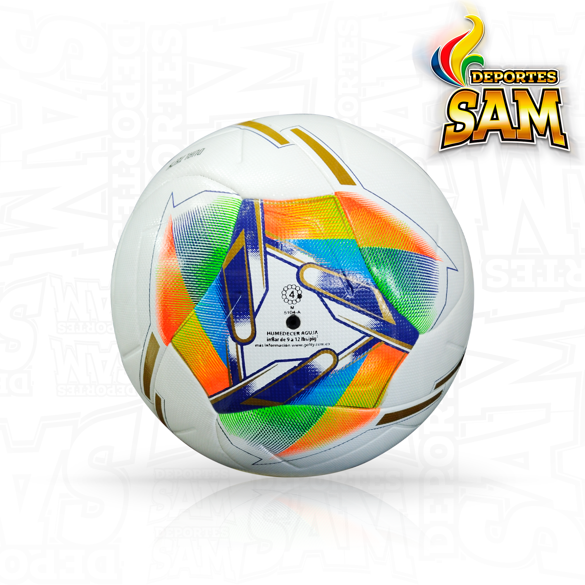 BALON GOLTY FUTBOL DUALTECH LATIR #5 COMPETICION