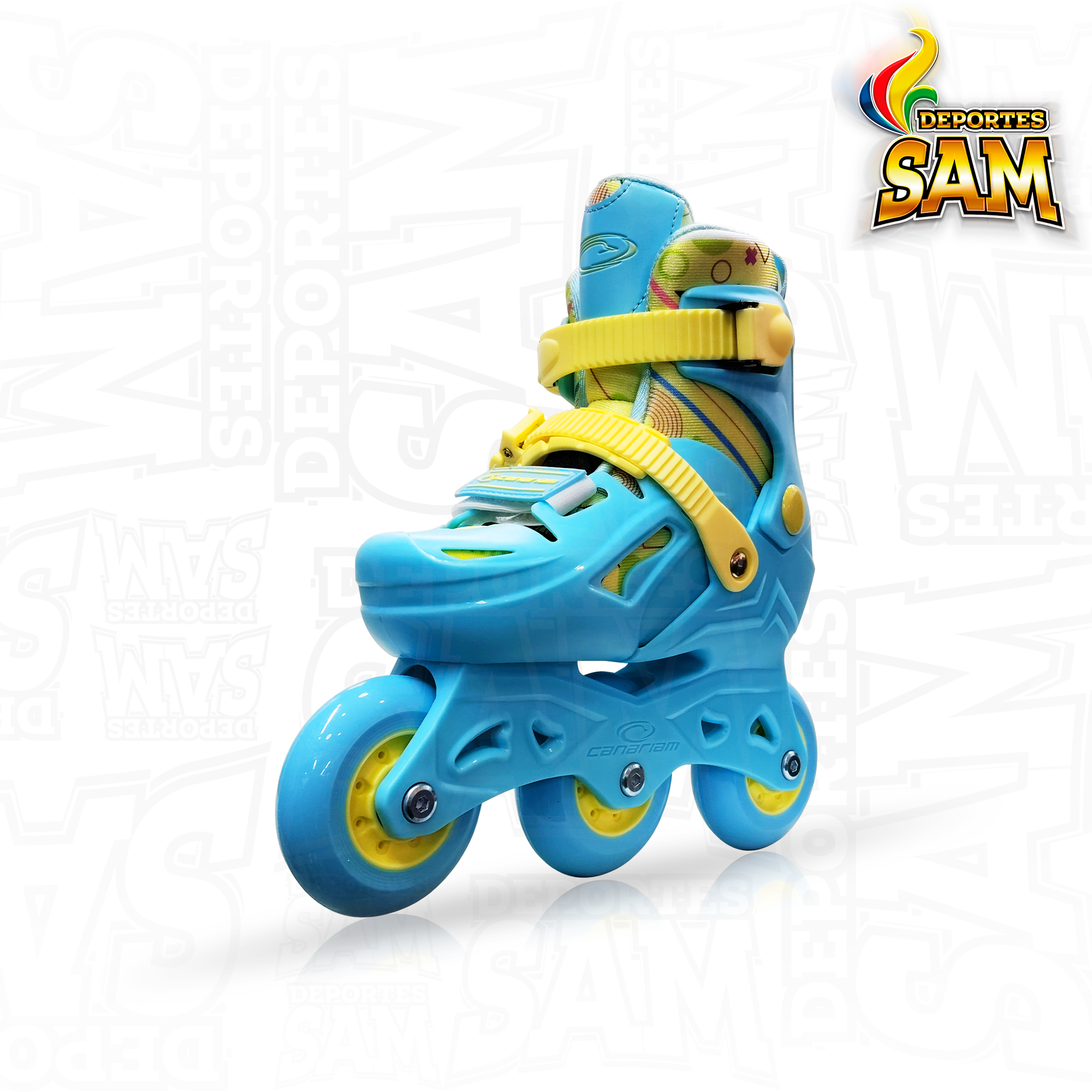 PATINES GUMMY AZUL CANARIAM