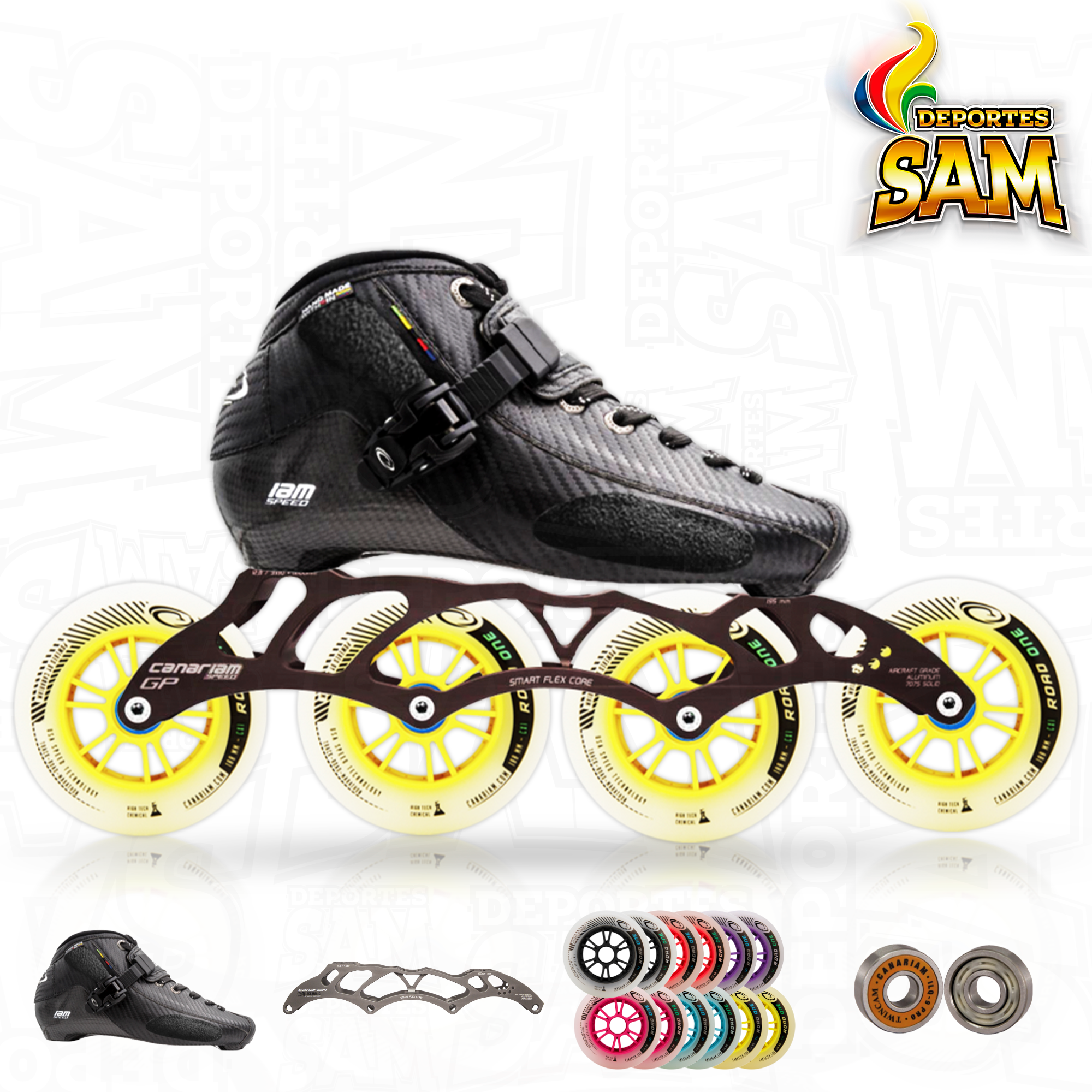 PATIN PROFESIONAL BOTA ONIX  CHASIS GP 13,2 RUEDA ROAD ONE 110MM  BALINERA TWINCAM ILQ-9PRO