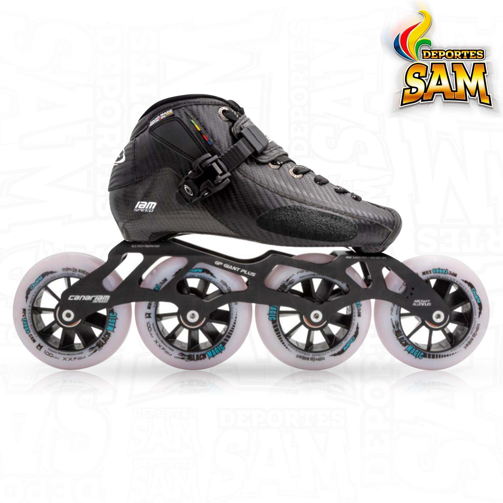 PATIN PROFESIONAL BOTA ONIX CHASIS GP GIANT PLUS 12,0 RUEDA MPC BLACK MAGIC 100MM BALINERA TWINCAM ILQ-9PRO