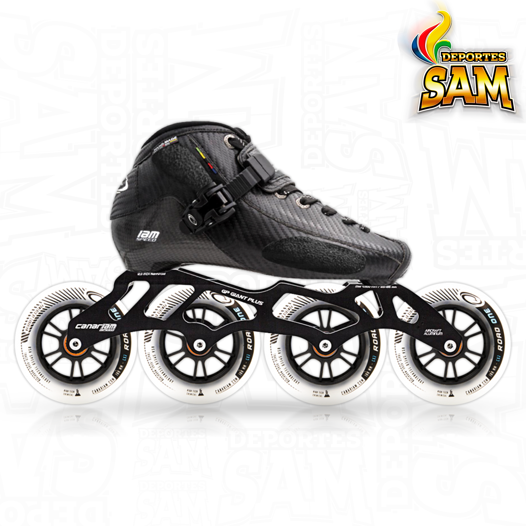 PATIN PROFESIONAL BOTA ONIX CHASIS GP GIANT PLUS 12,0 RUEDA ROAD ONE 90-100MM BALINERA TWINCAM ILQ-9PRO