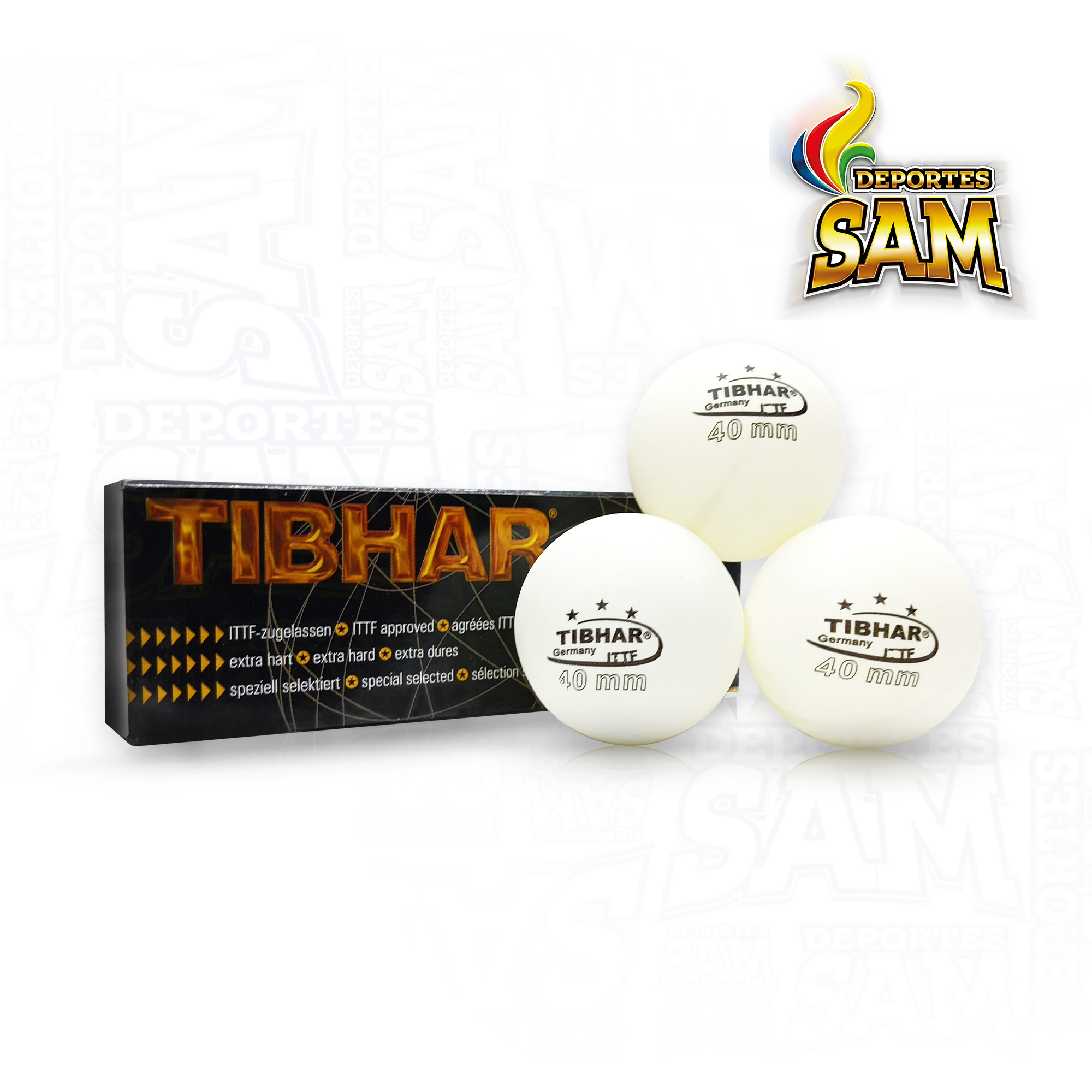 PELOTA PING PONG THIBAR X3