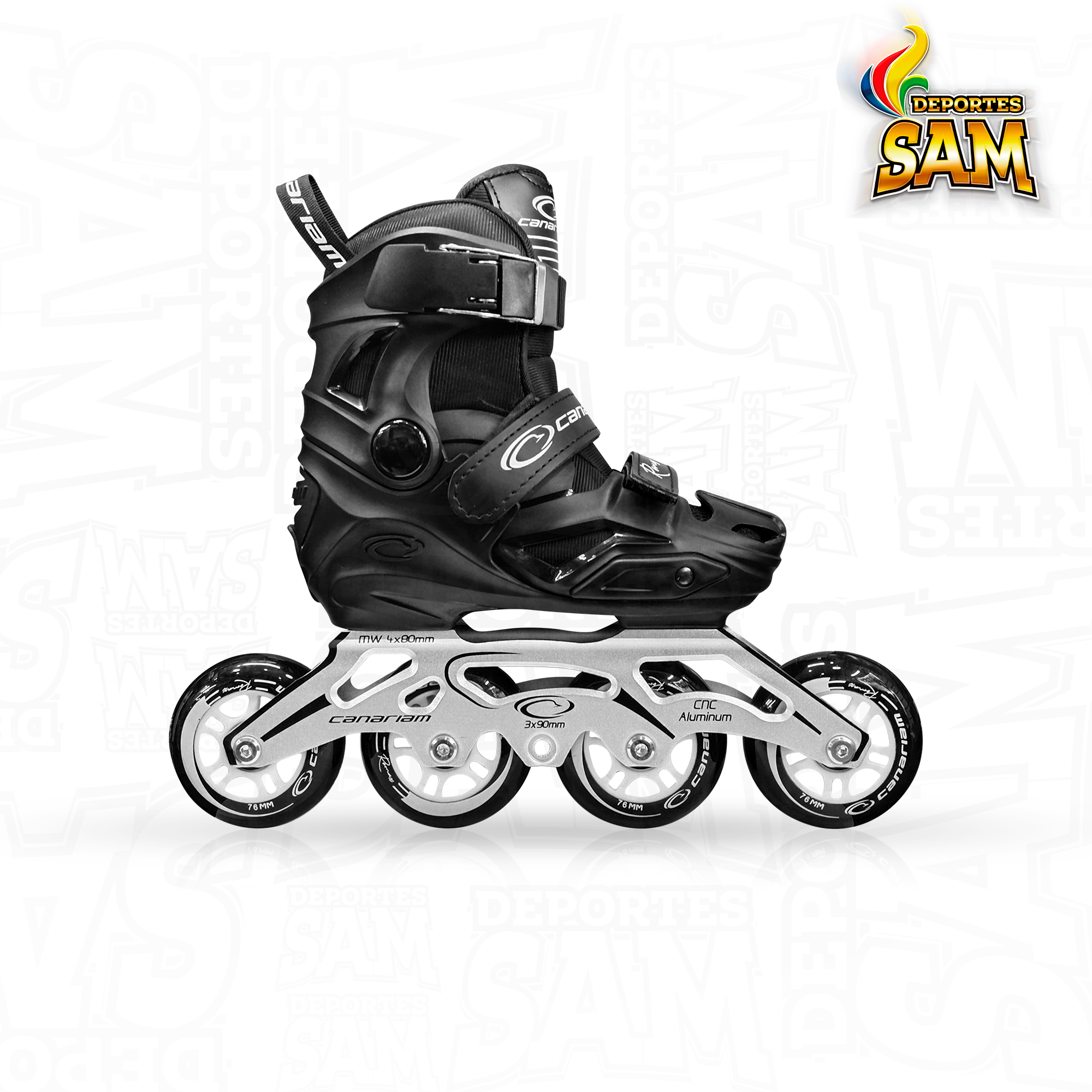 PATINES ROMAX NEGRO CANARIAM