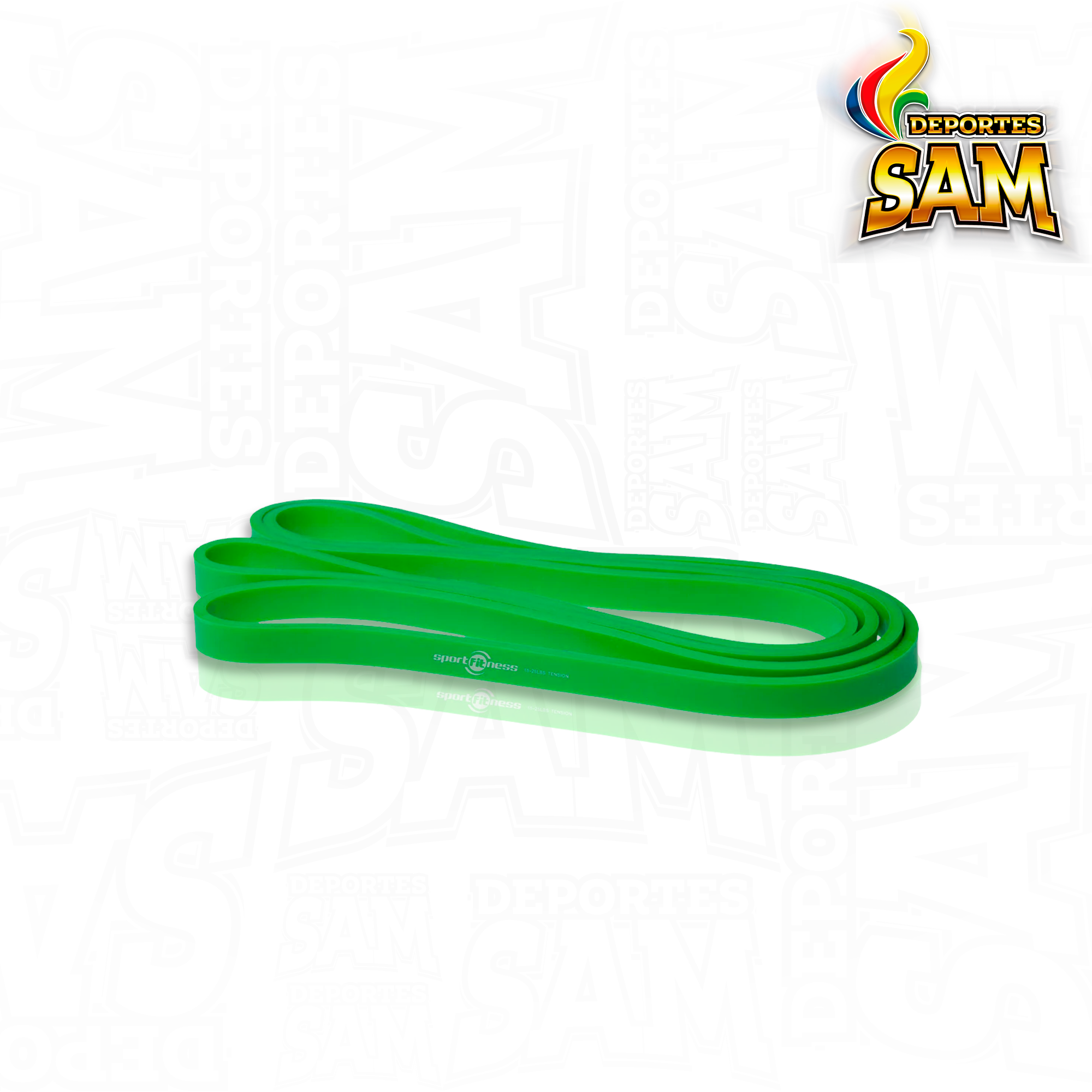 BANDAS ELASTICAS PODER VERDE 2000X44X4.5MM