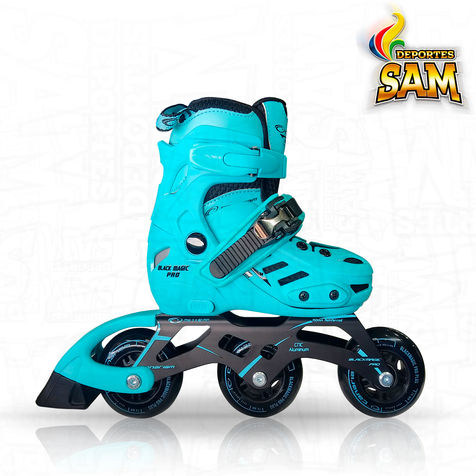 PATINES BLACK MAGIC PRO PLUS AZUL CANARIAM