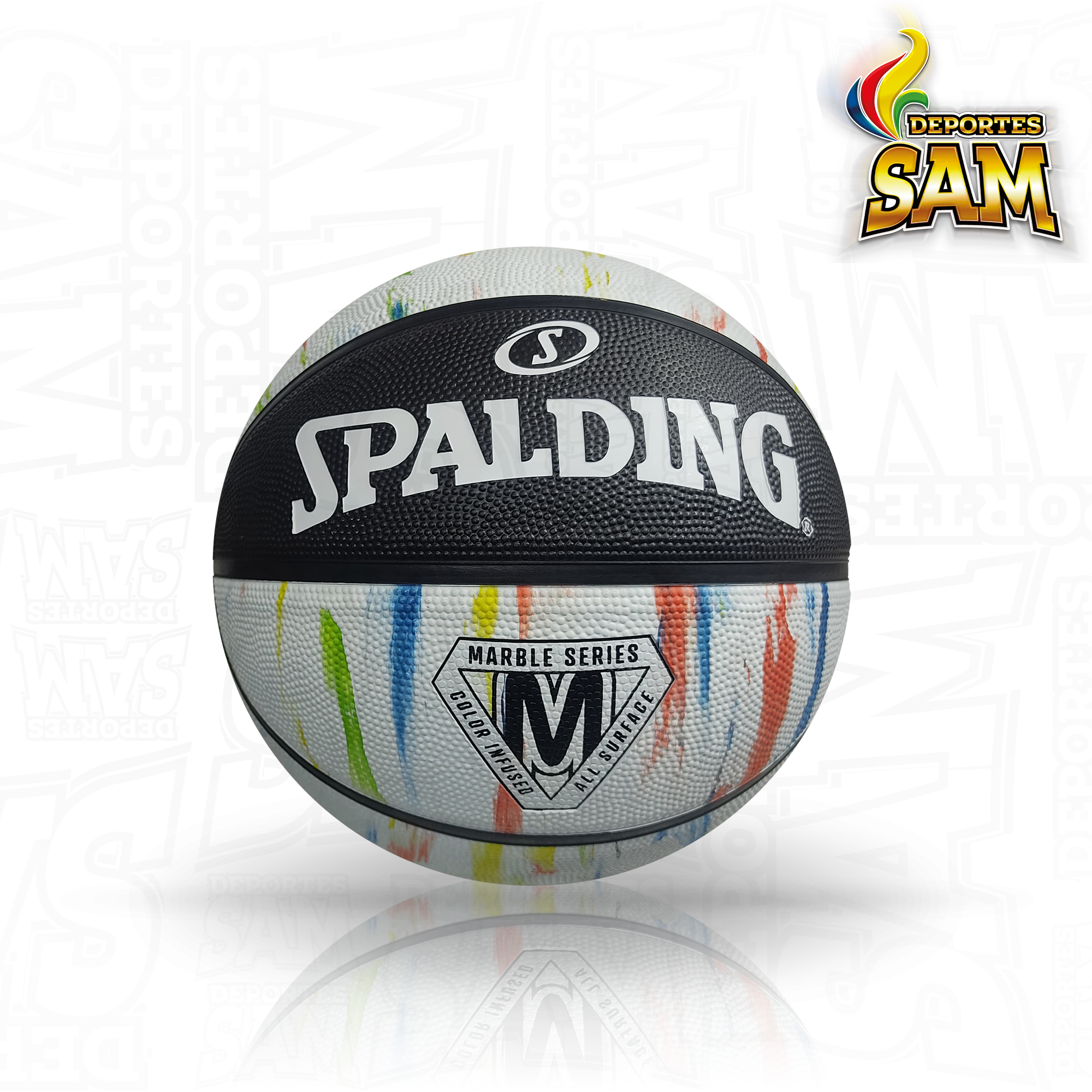 BALON SPALDING MARBLE SERIES COLORES