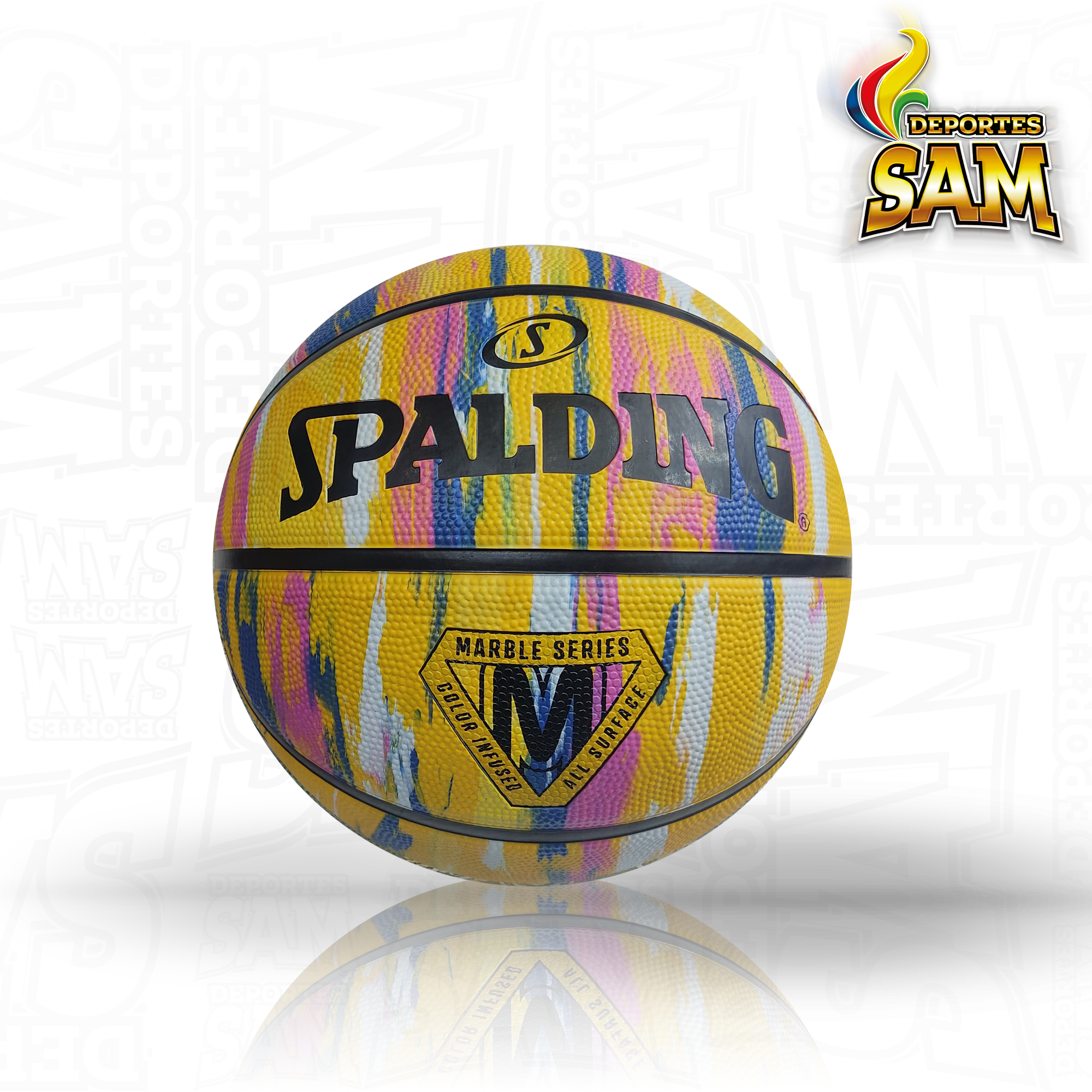 BALON SPALDING MARBLE SERIES COLORES