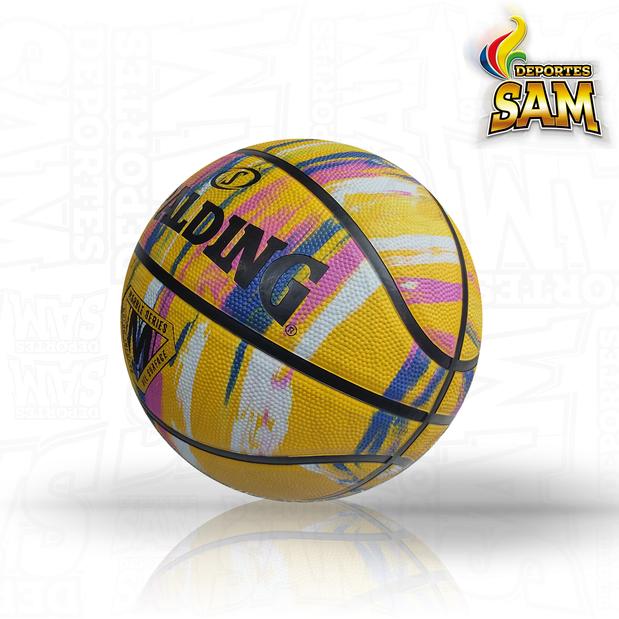 BALON SPALDING MARBLE SERIES COLORES