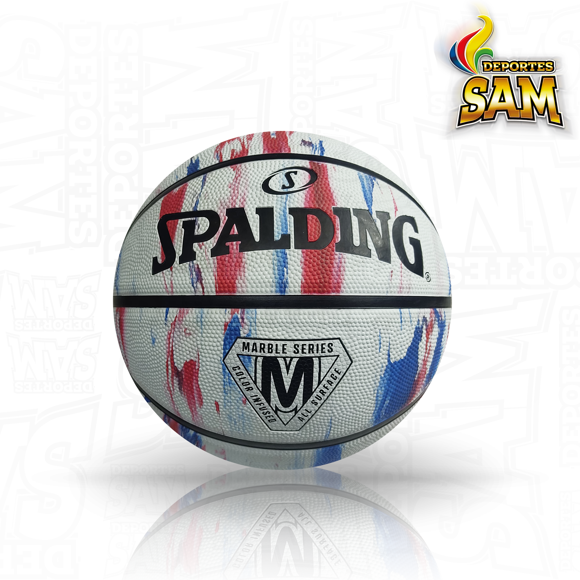 BALON SPALDING MARBLE SERIES COLORES