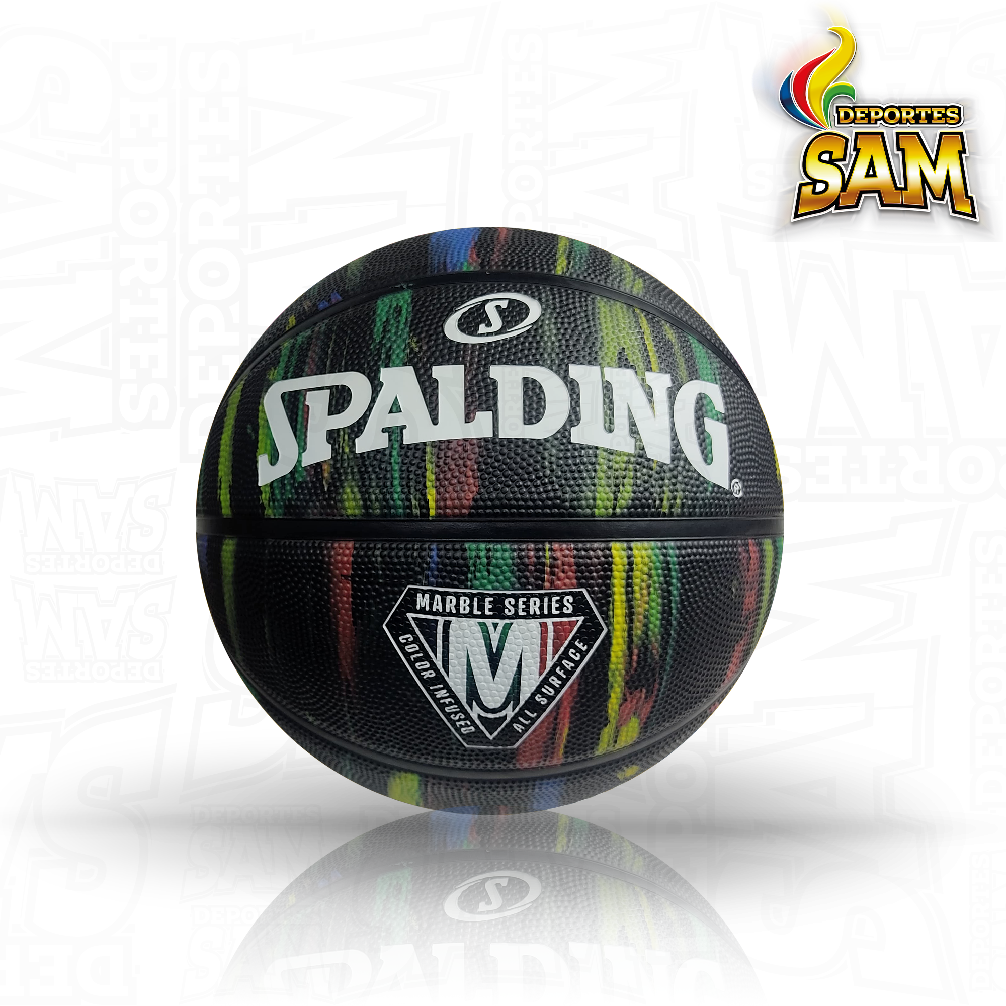 BALON SPALDING MARBLE SERIES COLORES