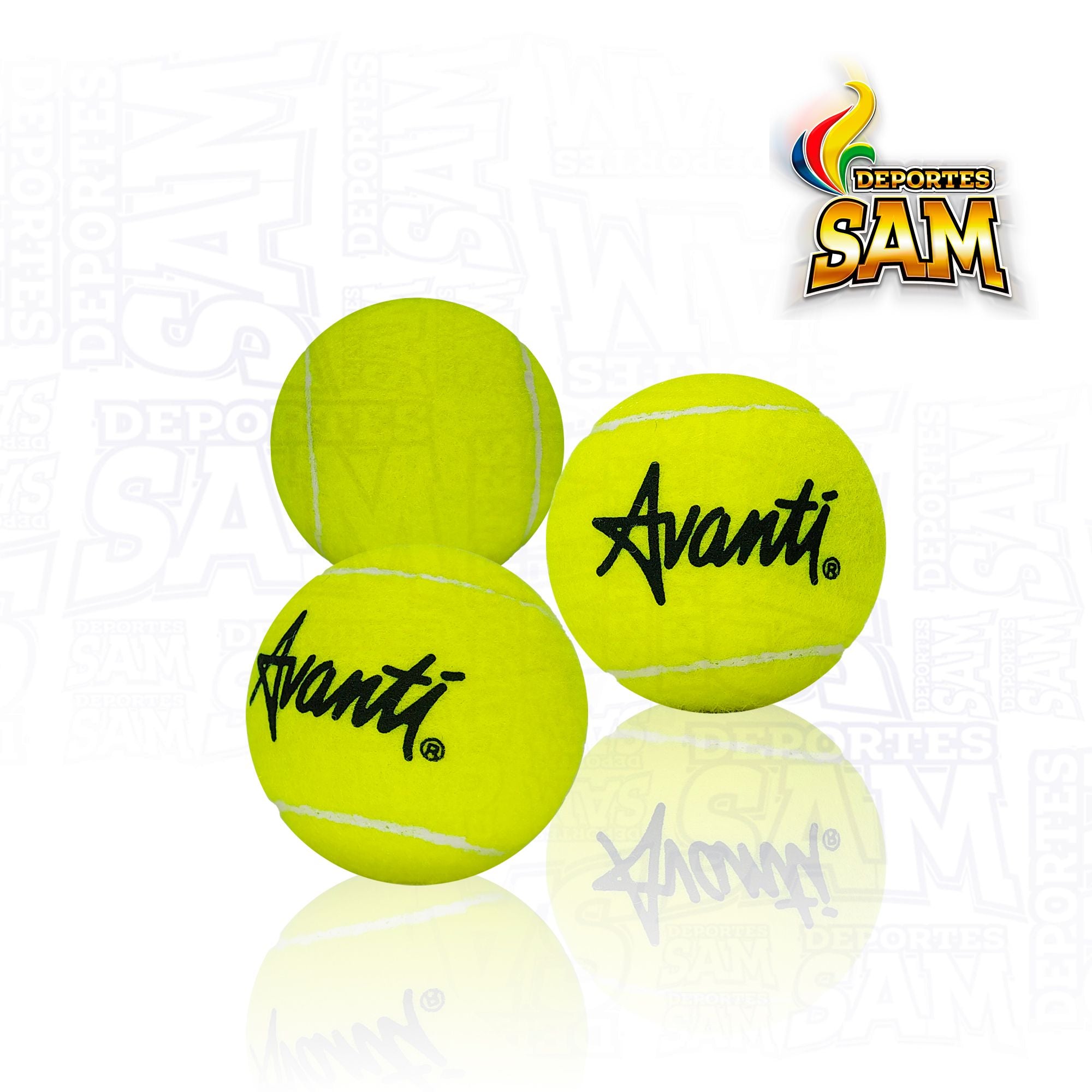 PELOTAS TENNIS AVANTI 3PCS POLYBAG+HEADCARD PACKING