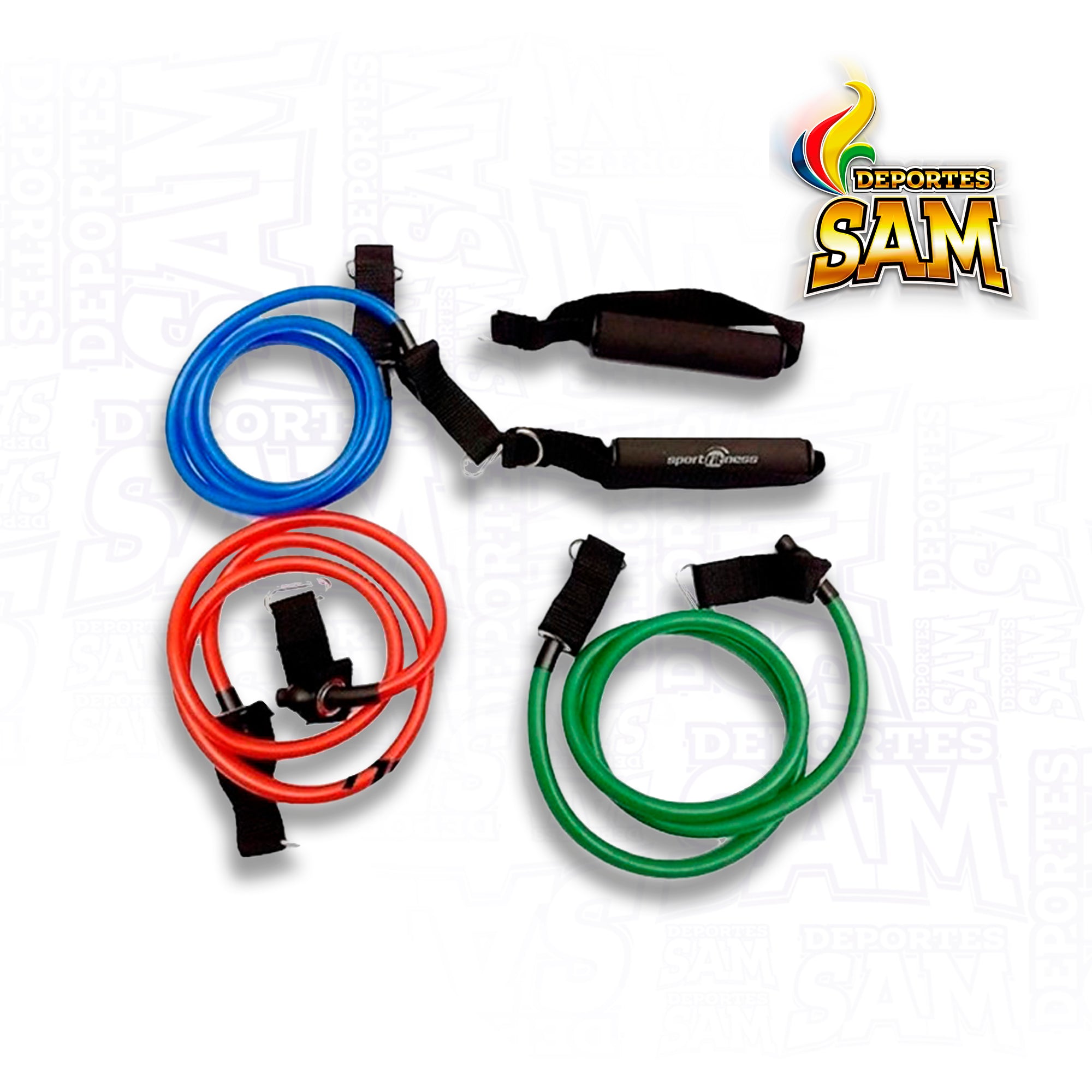 BANDAS TUBULARES RESISTENCIA (JGO X 3) SPORTFITNESS