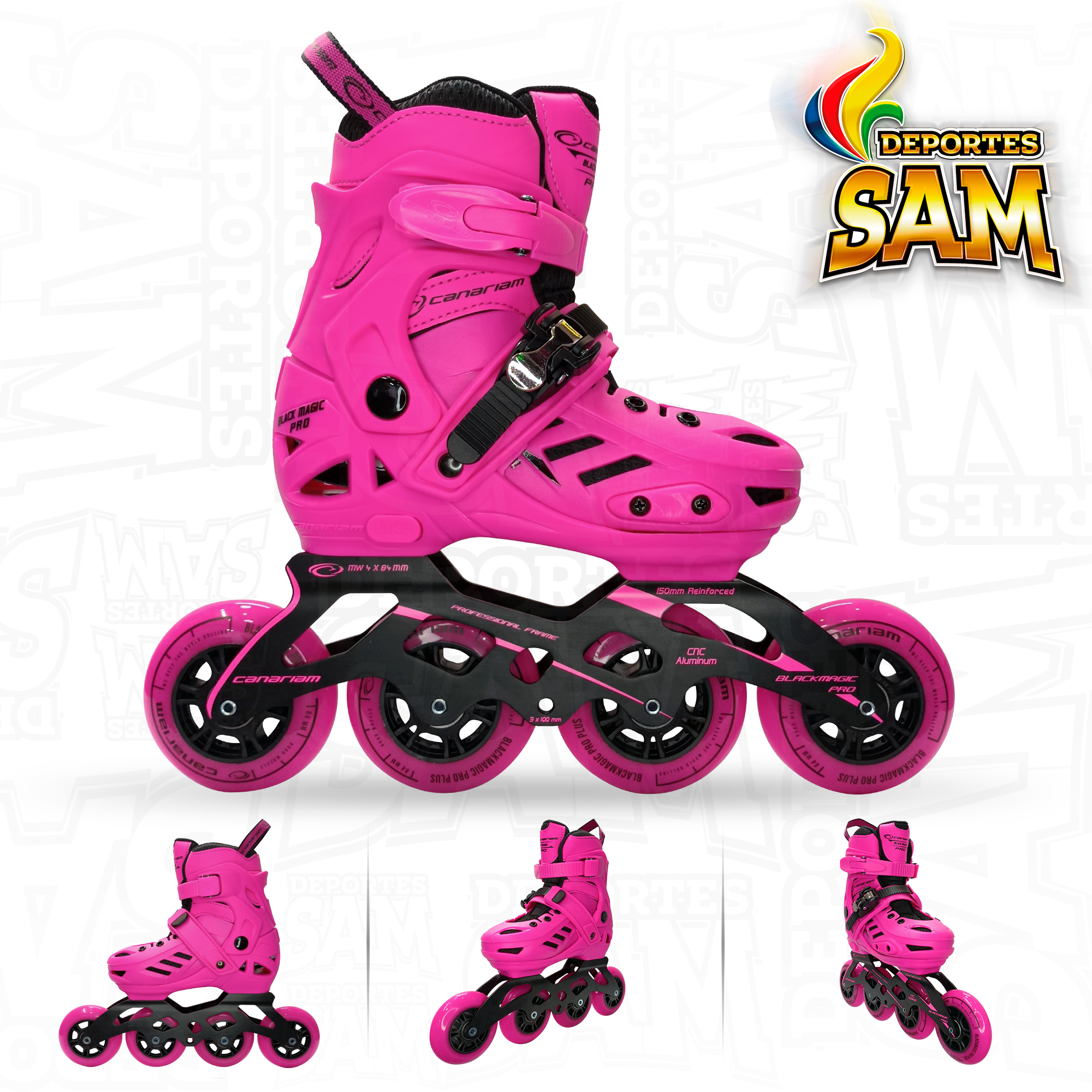 PATINES BLACK MAGIC PRO PLUS FUCSIA CANARIAM