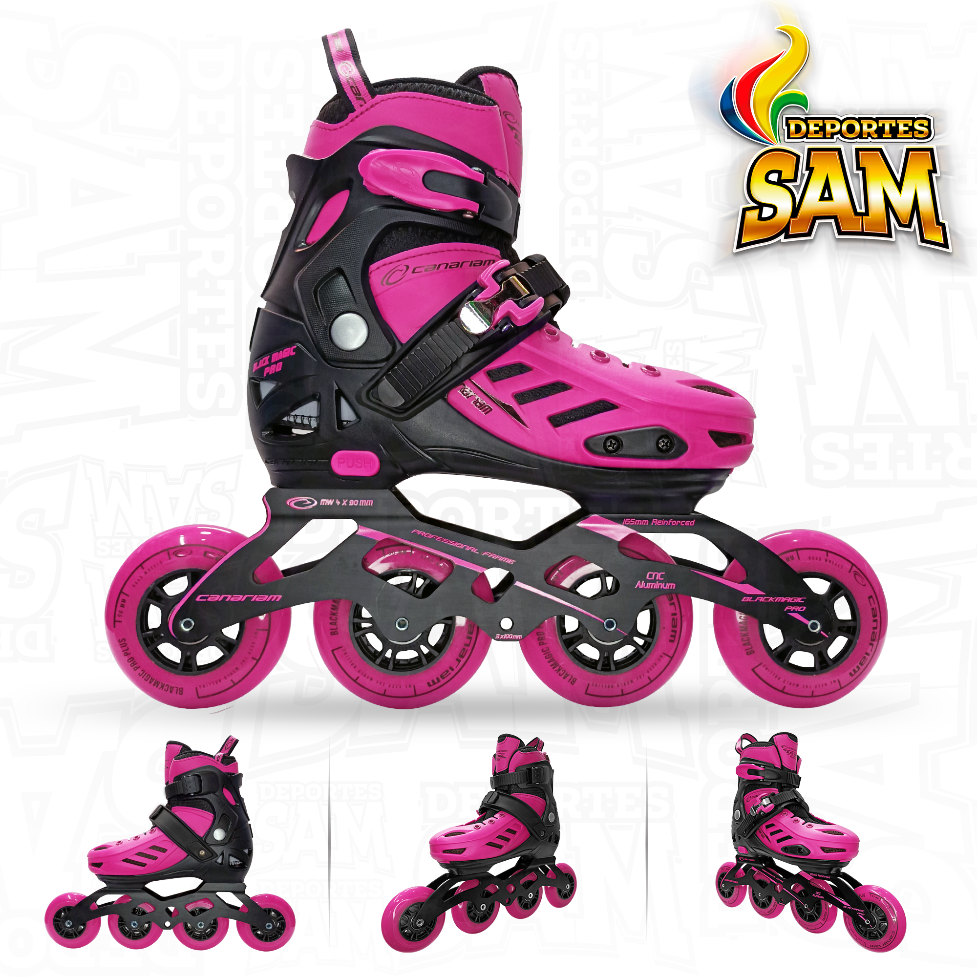 PATINES BLACK MAGIC PRO PLUS FUCSIA CANARIAM